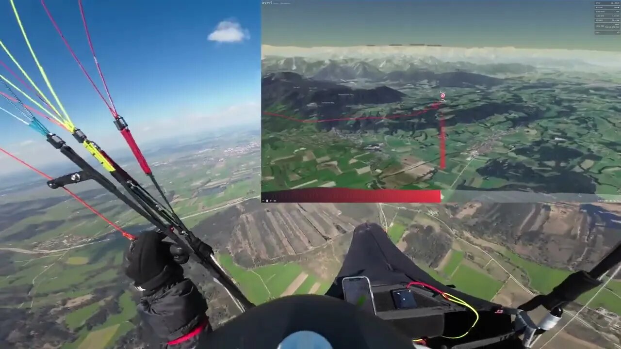 Gleitschirm Streckenflug am Sulzberg - einfach mal nach Hause fliegen-15