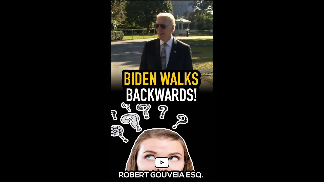 Biden Walks BACKWARDS #shorts