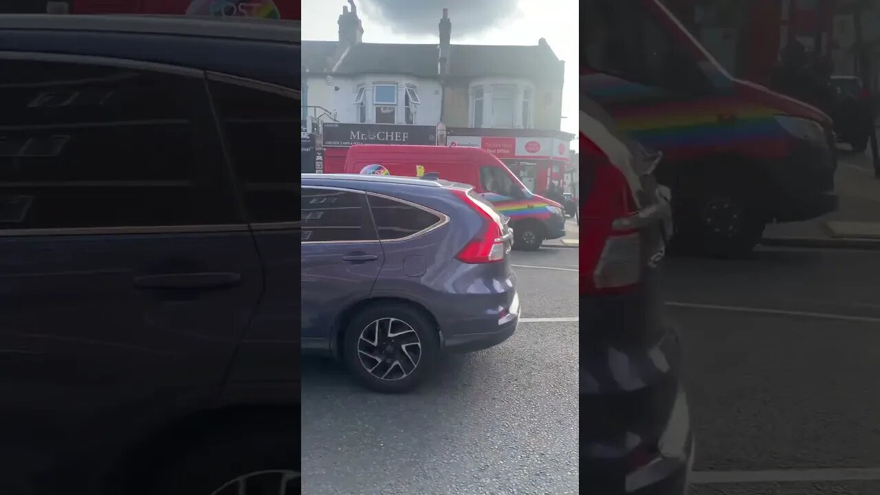 British post office has a post delivery van celebrating LGBT-does it help to deliver the post??