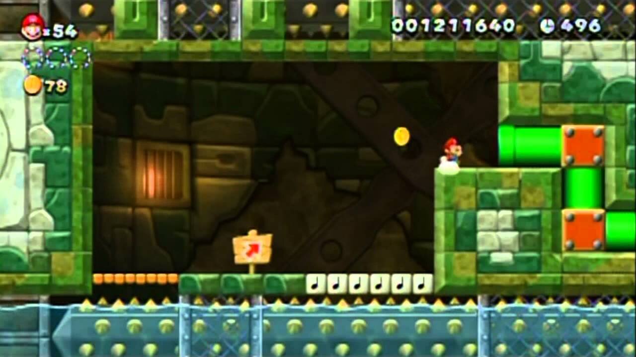 New Super Mario Bros. U Blind Walkthrough Part 8: Lotsa Spikes!