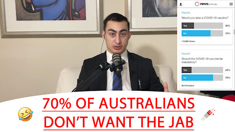 🔴 70% OF AUSTRALIANS DON’T WANT THE JAB 🤣 💉