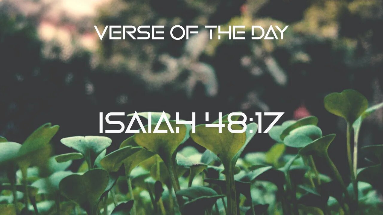 September 4, 2022 - Isaiah 48:17 // Verse of The Day