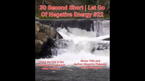 30 Second Short Of Let Go Of Negative Energy | #meditation #shorts #shortsvideo #waterfall #22