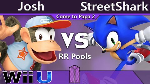 PPG|Josh (Diddy Kong) vs. StreetShark (Sonic) - Wii U RR Pools - CTP2