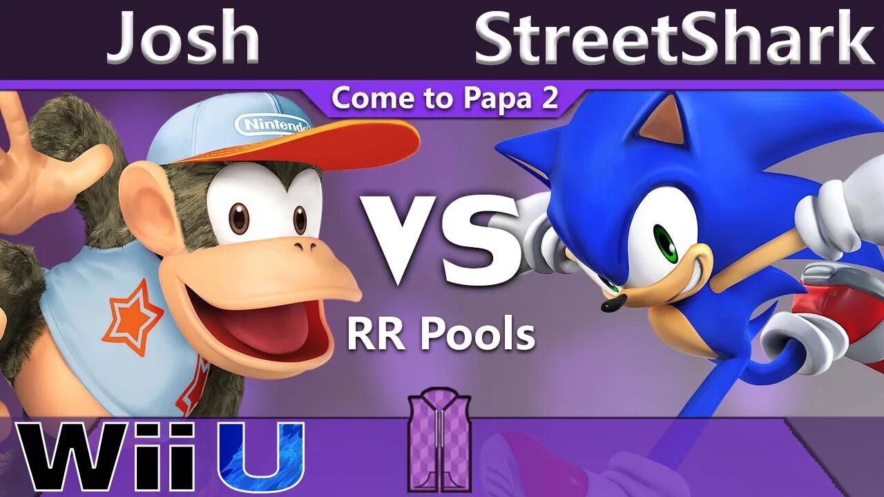 PPG|Josh (Diddy Kong) vs. StreetShark (Sonic) - Wii U RR Pools - CTP2
