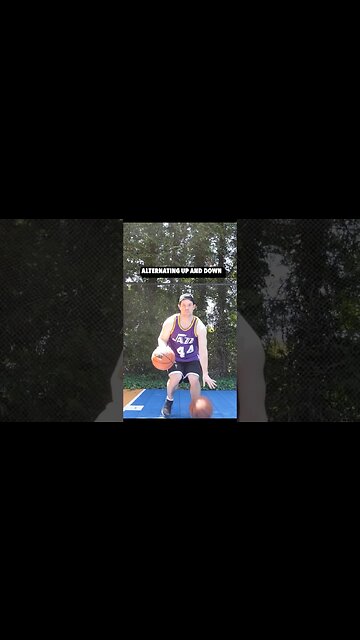 Which of these 2 ball dribbling drills do you like best? #ballhandling #handles #basketballtraining