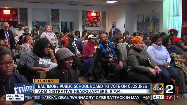 Baltimore City School Board set to hold final vote on school closures