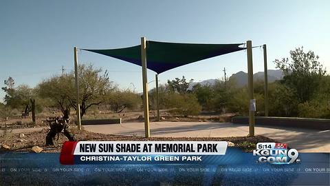 Christina-Taylor Park getting an awning