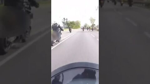 MOTORBIKE NEAR MISS