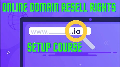 Online Domain Resell Rights Setup Course no: 5 - tools you need 2023