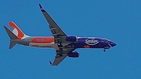 Boeing 737-800 PR-GXN vindo de São Paulo(Congonhas) para Fortaleza