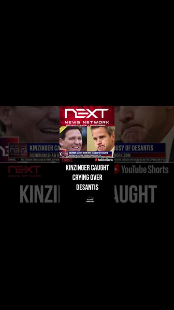 Kinzinger Caught Crying Over Jealousy Of Desantis #shorts