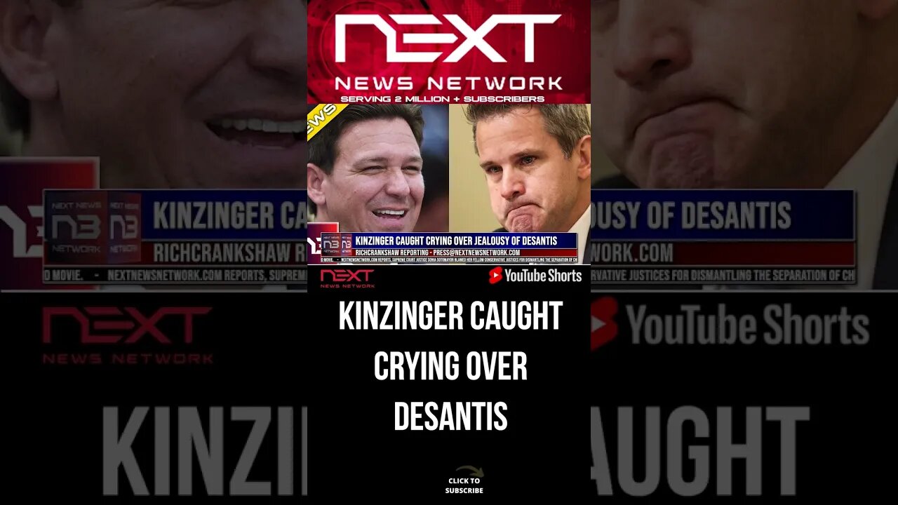 Kinzinger Caught Crying Over Jealousy Of Desantis #shorts