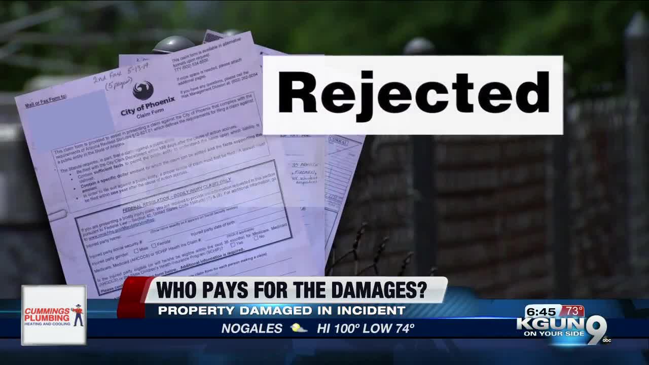 Phoenix woman compensated for fence police damaged