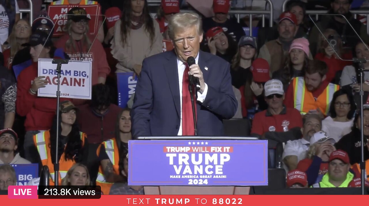 President Donald Trump in Milwaukee, WI Live Stream