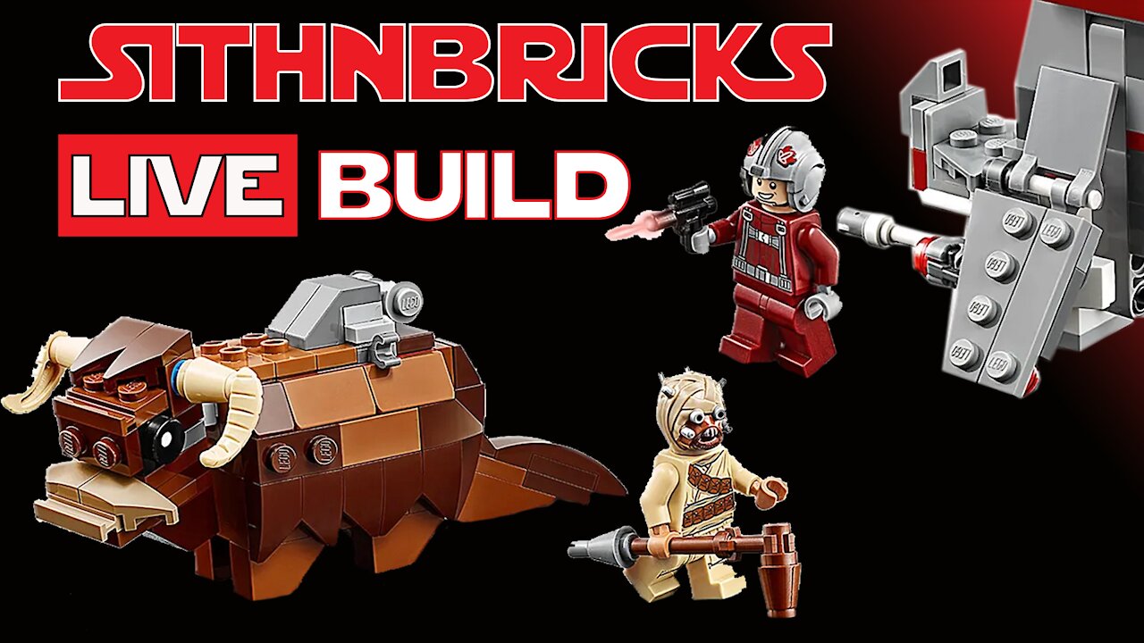 T-16 Skyhopper vs Bantha | #75265 Live Build! | #LEGOStarwars | Favorite Comic-Con Sets | LegoCon