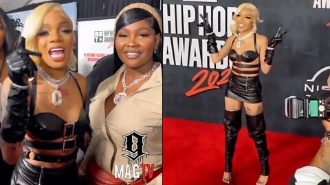Glorilla Atttends BET Hip Hop Awards Wit "BFF" Gloss Up! 😚