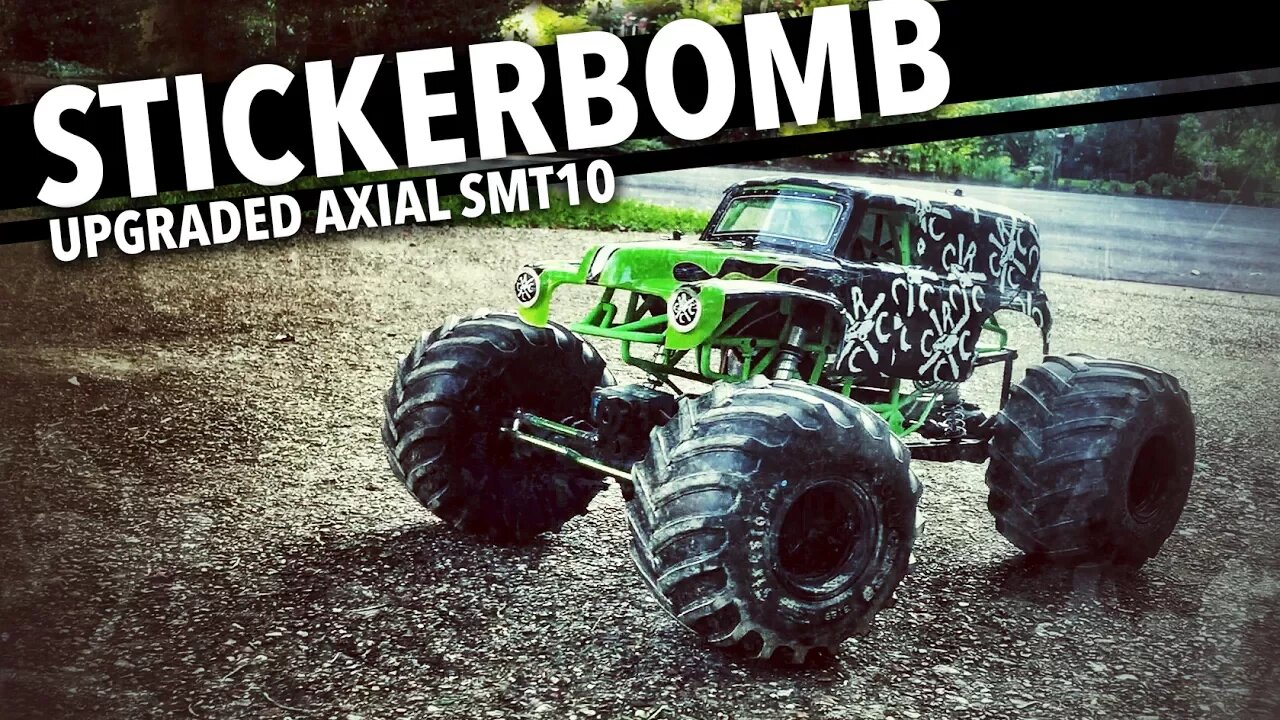 CCxRC StickerBomb: An Upgraded Axial SMT10 Grave Digger