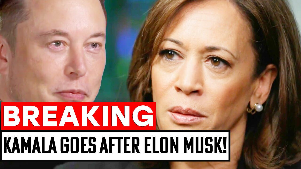 Kamala Harris goes After Elon Musk and X and FREE SPEECH Platforms!