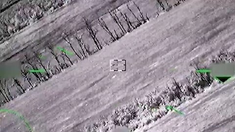 Destruction of Ukrainian armor vehicles by Russian Ka-52 attack helicopter in South Donetsk