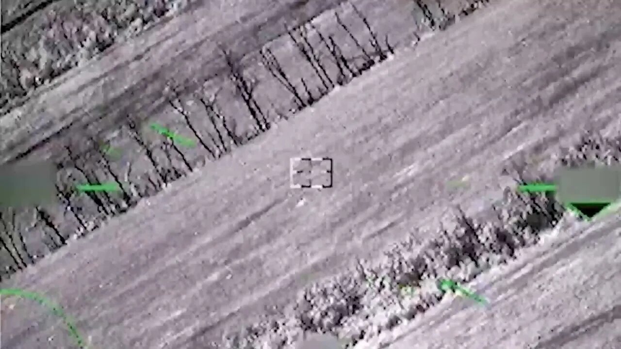 Destruction of Ukrainian armor vehicles by Russian Ka-52 attack helicopter in South Donetsk