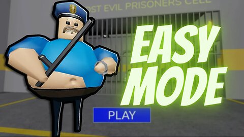 Barry's Prison Run - EASY MODE (Walkthrough) [4K] #obby