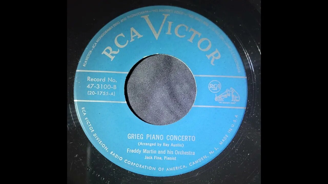 Freddy Martin and His Orchestra, Jack Fina - Grieg Piano Concerto