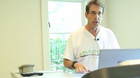 Treadmill desks let you work and work out at the same time