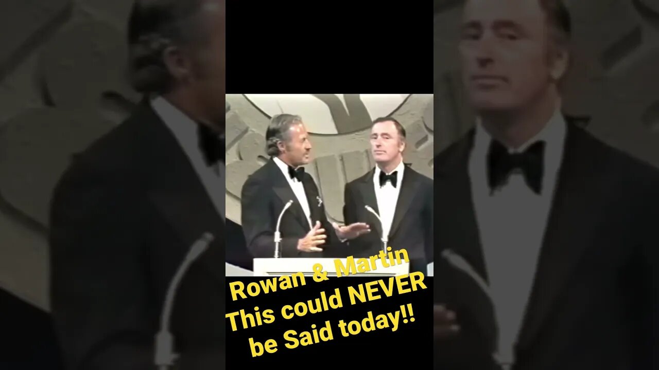 Rowan & Martin - This could NEVER be said on TV today…..trigger warning!!