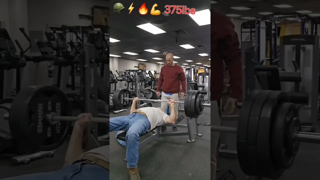 365lbs Raw Bench, followed by 375lbs, Crazy old man