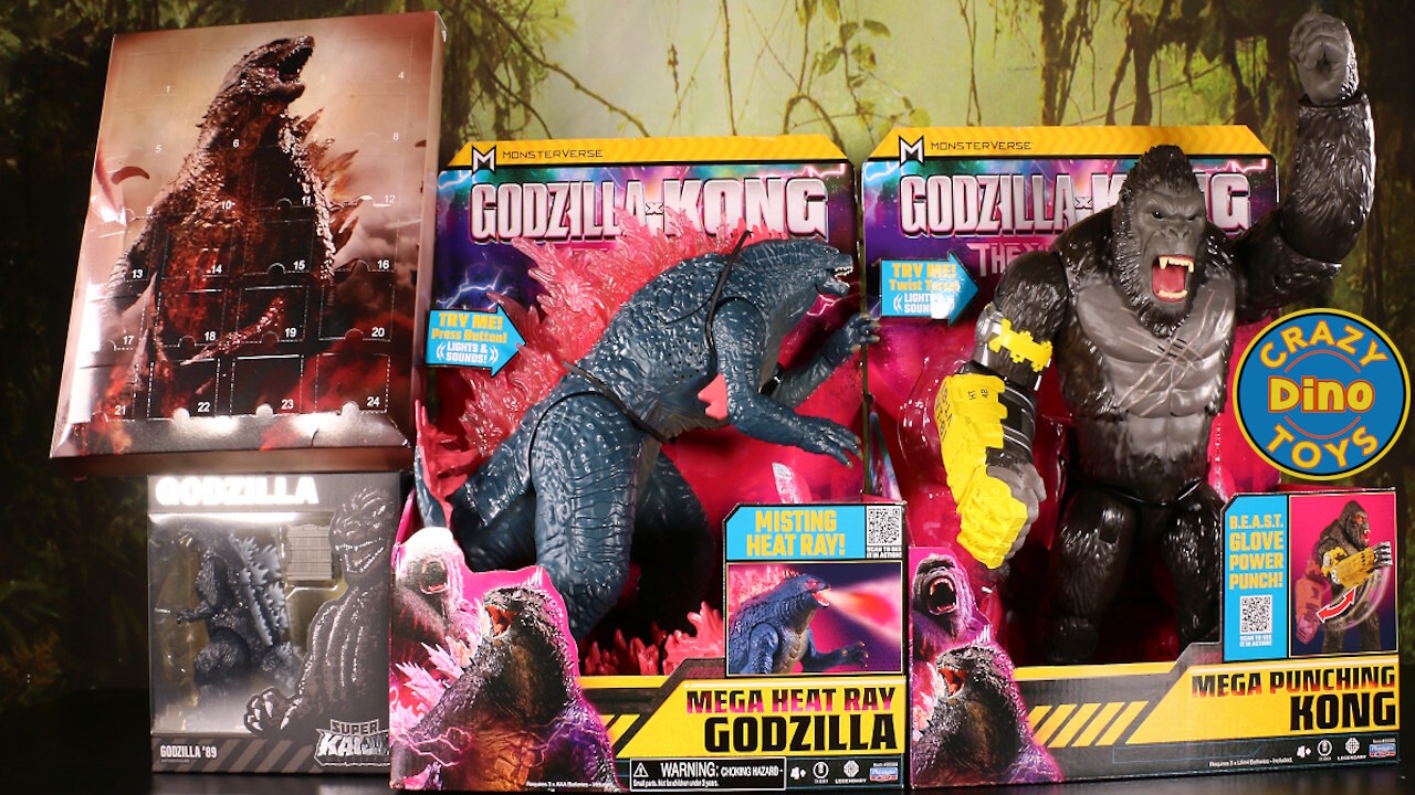 4 New Godzilla X Kong The New Empire Toys unboxed Mega Punching Kong Godzilla Vs King Kong Battle