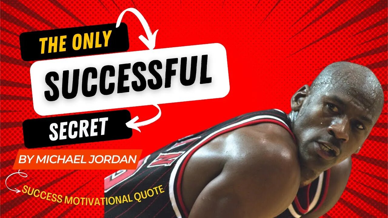 Michael Jordan Success Quote│The Best Success Secret🔥│Motivational Video│#quotes #successquotes