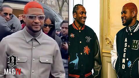 Usher Shows Up To Paris Fashion Week Wit Orange Hair! 🍊