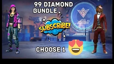 FREE FIRE NEW EVENT 99 DIAMOND BUNDLE 3 BUNDLE CHOOSE 1 BUNDLE