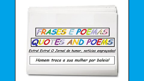 Notícias engraçadas: Homem troca a sua mulher por baleia! [Frases e Poemas]