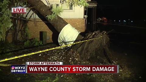 Storm damage in Gibraltar