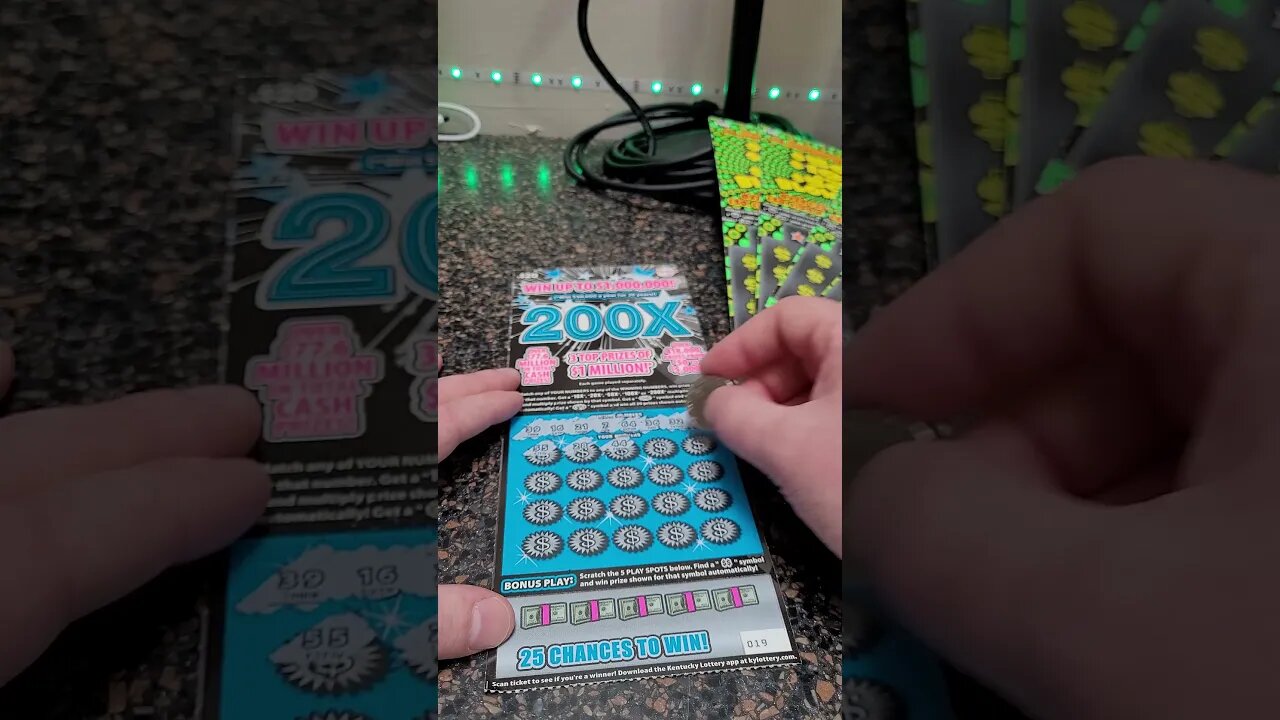 BIG WIN $20 Lottery Ticket Scratch Off from Kentucky!