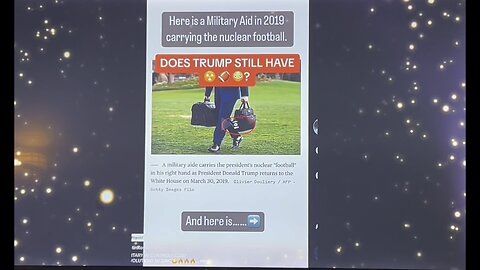 Donald Trump still has the football END of story.