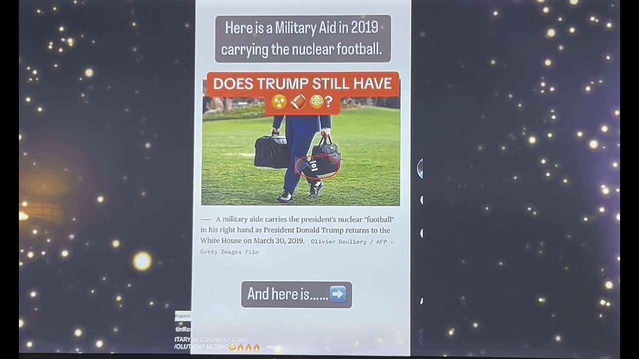 Donald Trump still has the football END of story.