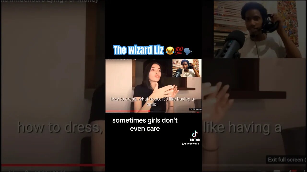 #swissvmillie1 reacts to @Thewizardliz she is so #funny 💰🤣 #shorts