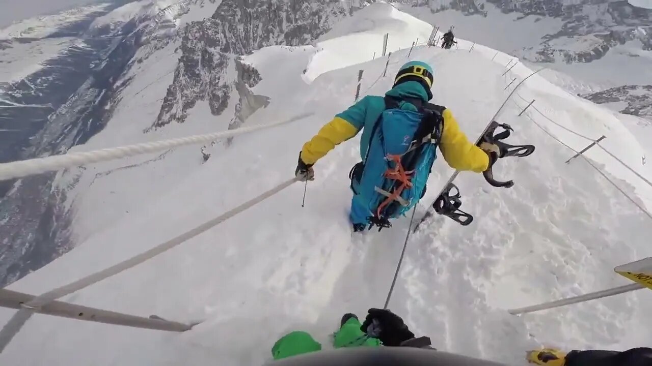 Aiguille du Midi 3800m - Vallee blanche - Snowboard Freeride-8