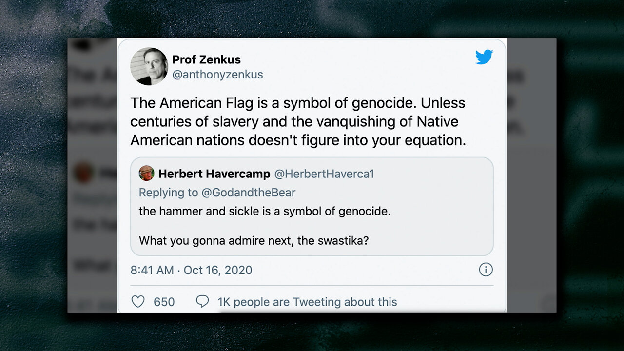 Columbia University Professor Calls American Flag a Symbol of Genocide