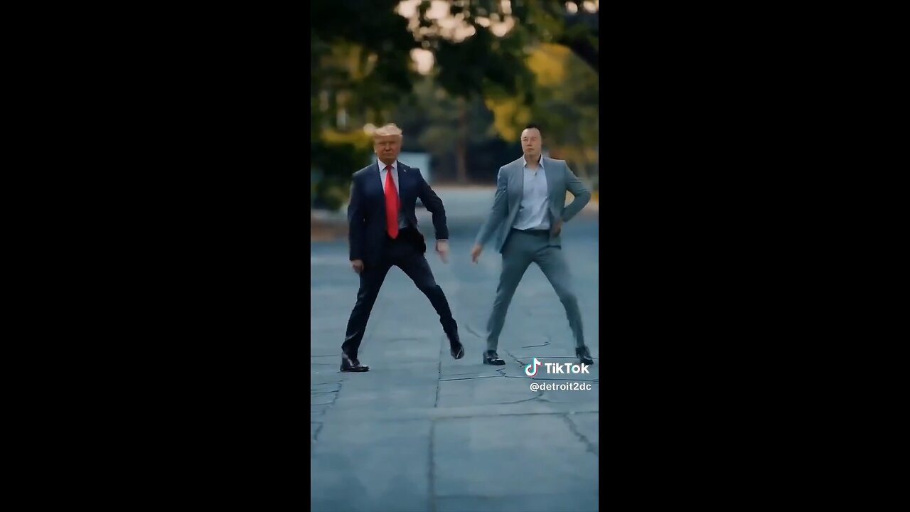 The President Trump & Elon Musk Dance - Stayin Alive