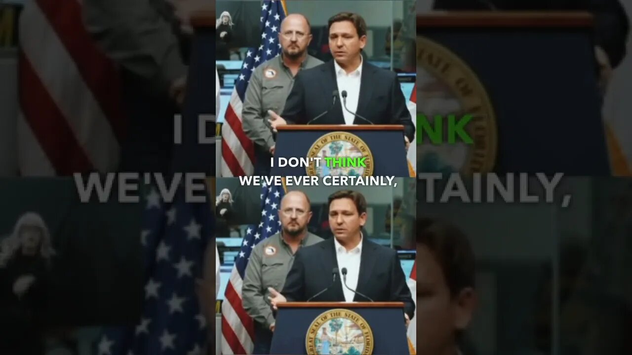 DeSantis SHUTS DOWN Reporter Trying To Politicize the Hurricane | #shorts