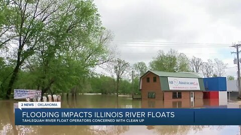 Illinois River flooding, impacting float business