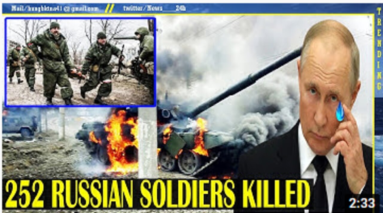 PUTIN was disappointed when Ukraine defeated 10 consecutive attacks and killed 252 Russian soldiers