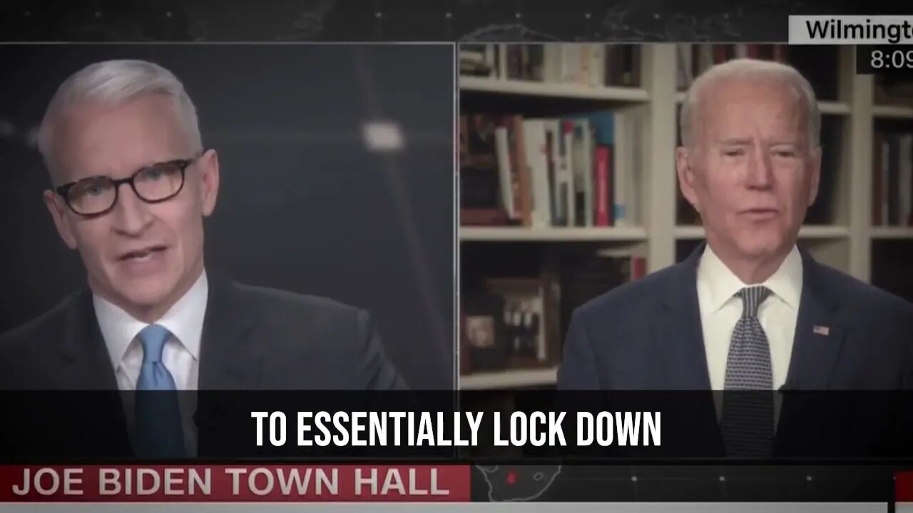 Biden has been PRO-LOCKDOWN from the very beginning