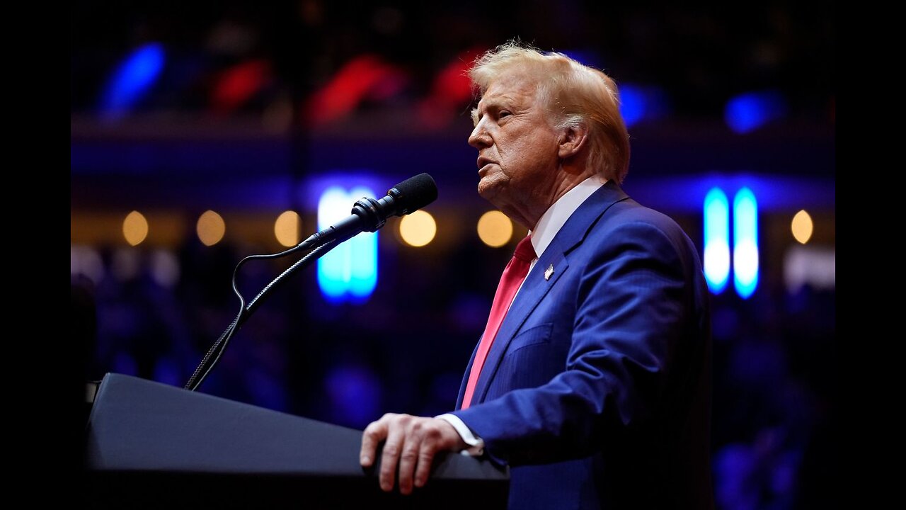 Donald Trump holds a rally at Madison Square Garden, New York City