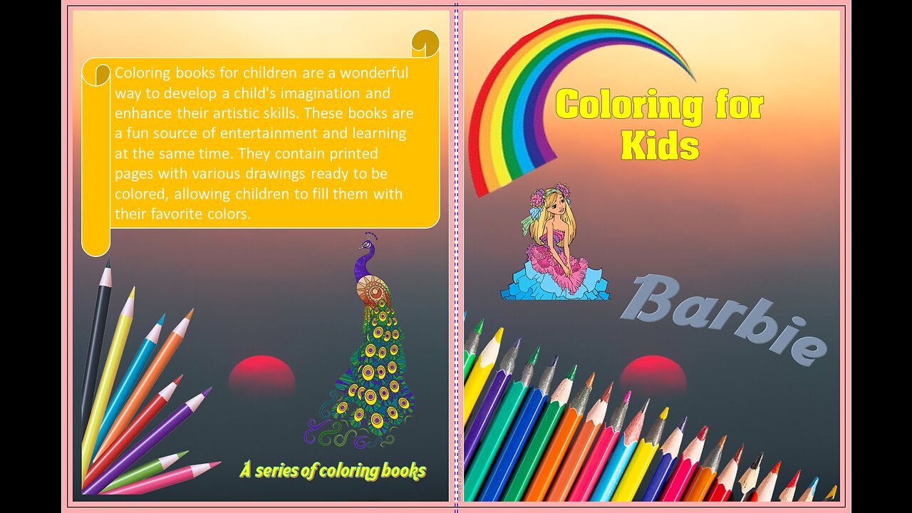 A Barbie coloring book for kids