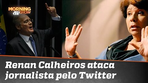 No Twitter, Renan Calheiros dá aula de grosseria ao atacar colunista da Veja